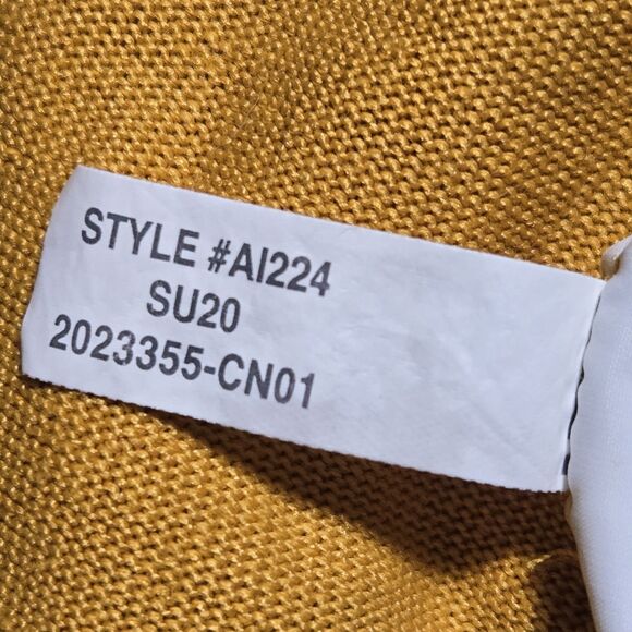 Madewell Tomboy V-Neck Tank Top Size Medium Style AI224 Tungsten Glow Yellow EUC - Picture 6 of 10